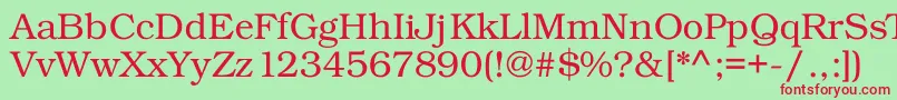 Шрифт Kacsttitle – красные шрифты на зелёном фоне