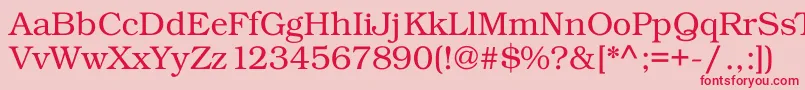 Kacsttitle Font – Red Fonts on Pink Background