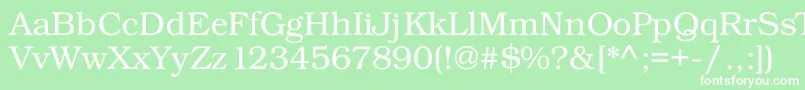 Kacsttitle Font – White Fonts on Green Background