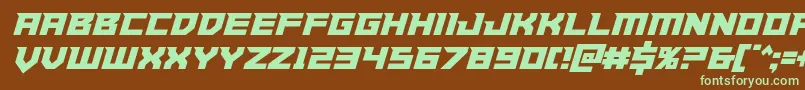 Paladinscond Font – Green Fonts on Brown Background