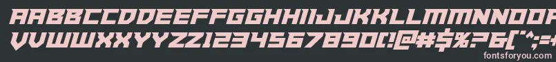 Paladinscond Font – Pink Fonts on Black Background