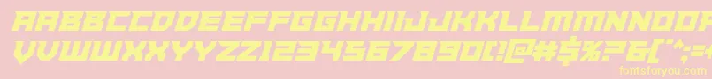 Paladinscond Font – Yellow Fonts on Pink Background