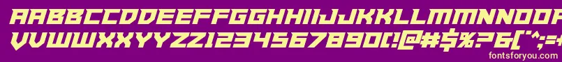 Paladinscond Font – Yellow Fonts on Purple Background