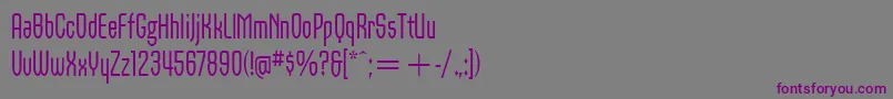 Шрифт OrbonItcRegular – фиолетовые шрифты на сером фоне
