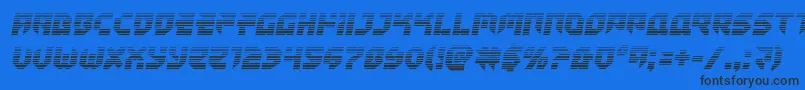 Tokyodriftergrad Font – Black Fonts on Blue Background