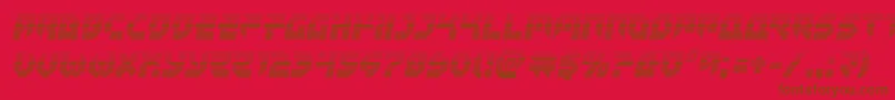 Tokyodriftergrad Font – Brown Fonts on Red Background