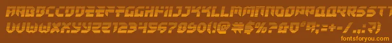 Tokyodriftergrad Font – Orange Fonts on Brown Background