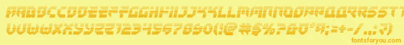Tokyodriftergrad Font – Orange Fonts on Yellow Background