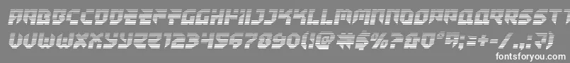 フォントTokyodriftergrad – 灰色の背景に白い文字
