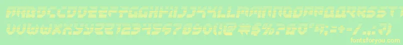 Tokyodriftergrad Font – Yellow Fonts on Green Background