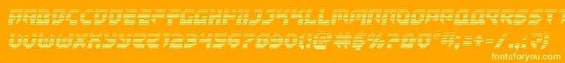 Tokyodriftergrad Font – Yellow Fonts on Orange Background