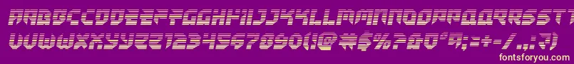 Tokyodriftergrad Font – Yellow Fonts on Purple Background
