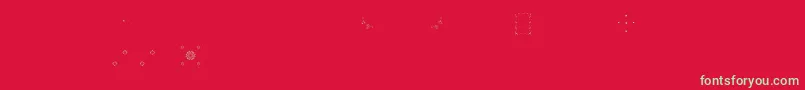 Pfornmtreasures3Layer7 Font – Green Fonts on Red Background