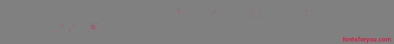 Pfornmtreasures3Layer7-Schriftart – Rote Schriften auf grauem Hintergrund