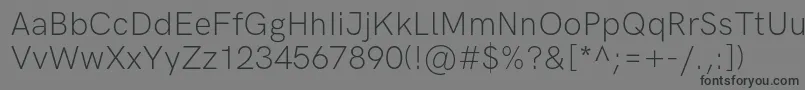 HkgroteskLightlegacy Font – Black Fonts on Gray Background