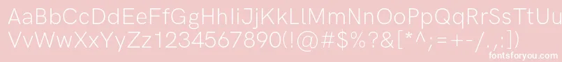 HkgroteskLightlegacy Font – White Fonts on Pink Background