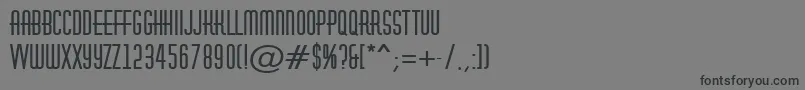 フォントAHuxleyBold – 黒い文字の灰色の背景