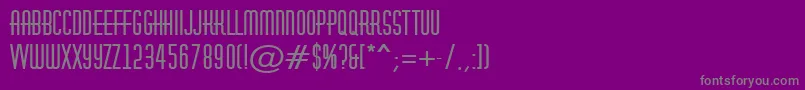 AHuxleyBold Font – Gray Fonts on Purple Background