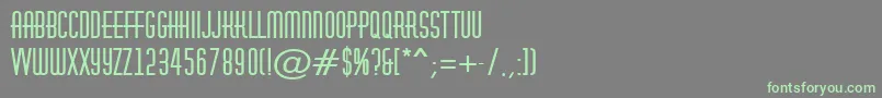 AHuxleyBold Font – Green Fonts on Gray Background