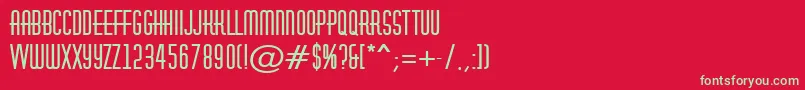 AHuxleyBold Font – Green Fonts on Red Background