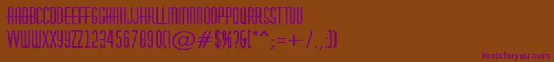 Шрифт AHuxleyBold – фиолетовые шрифты на коричневом фоне