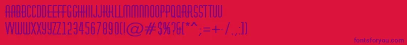 AHuxleyBold Font – Purple Fonts on Red Background