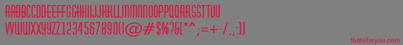 AHuxleyBold Font – Red Fonts on Gray Background