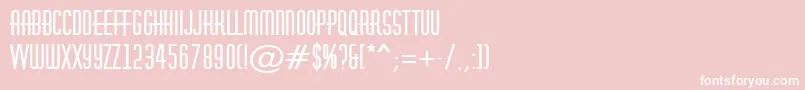 フォントAHuxleyBold – ピンクの背景に白い文字