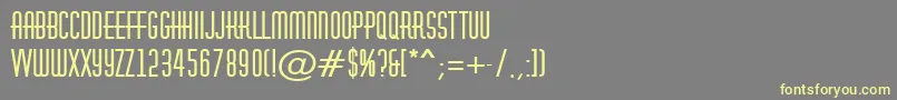 AHuxleyBold Font – Yellow Fonts on Gray Background