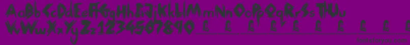 ThinkNothing Font – Black Fonts on Purple Background