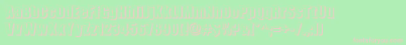 BillboardShadow Font – Pink Fonts on Green Background