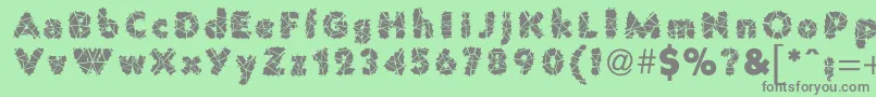 More about PrisonWire1 Font PrisonWire1 Font – Gray Fonts on Green Background