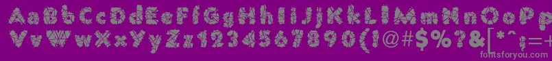 Lisätietoja PrisonWire1-fontista PrisonWire1-fontti – harmaat kirjasimet violetilla taustalla