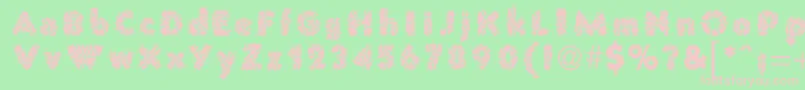 Więcej informacji o czcionce PrisonWire1 Czcionka PrisonWire1 – różowe czcionki na zielonym tle