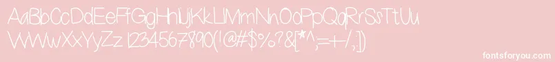En savoir plus sur la police Thissux Police Thissux – polices blanches sur fond rose