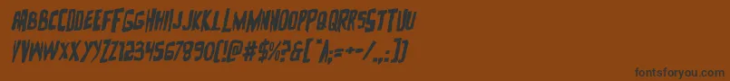 Zakensteinrotal Font – Black Fonts on Brown Background