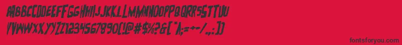 Zakensteinrotal Font – Black Fonts on Red Background