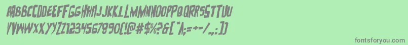 Zakensteinrotal Font – Gray Fonts on Green Background