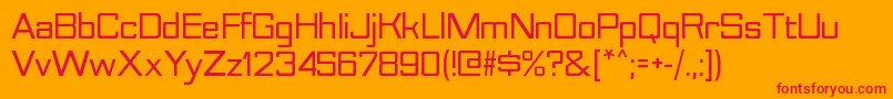 NesobritergBold Font – Red Fonts on Orange Background