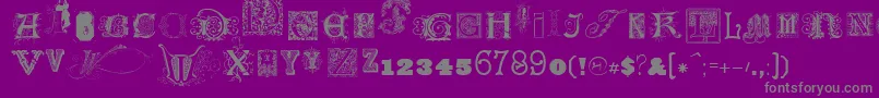 Подробнее о шрифте KidnapedatoldtimesFreeTwo Шрифт KidnapedatoldtimesFreeTwo – серые шрифты на фиолетовом фоне