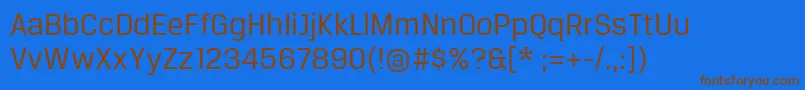 Шрифт Breuertext – коричневые шрифты на синем фоне