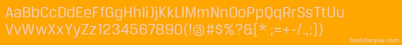 More about Breuertext Font Breuertext Font – Pink Fonts on Orange Background