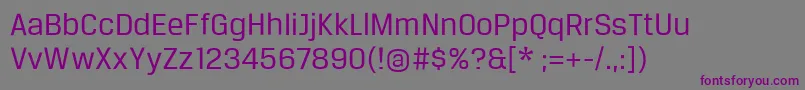 Шрифт Breuertext – фиолетовые шрифты на сером фоне