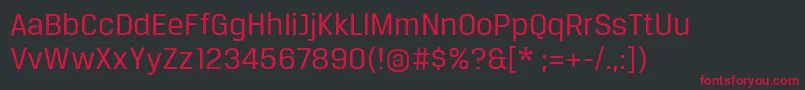 Шрифт Breuertext – красные шрифты на чёрном фоне