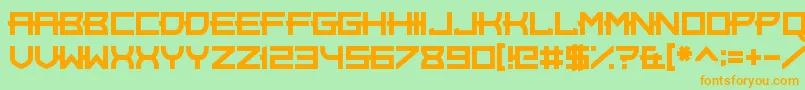 RockElegance Font – Orange Fonts on Green Background