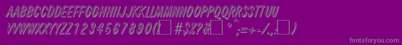 fuente ReflexRegular – Fuentes Grises Sobre Fondo Morado