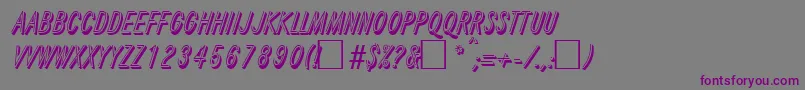 ReflexRegular Font – Purple Fonts on Gray Background