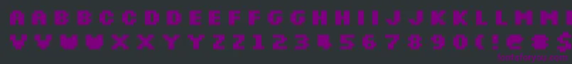 Slkscreb Font – Purple Fonts on Black Background
