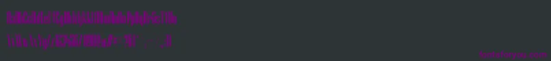 Lisätietoja GranfondoBoldcondensed-fontista GranfondoBoldcondensed-fontti – violetit fontit mustalla taustalla