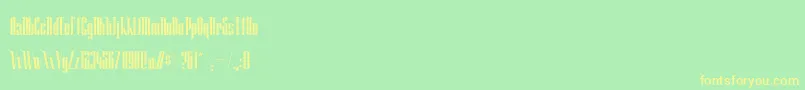 More about GranfondoBoldcondensed Font GranfondoBoldcondensed Font – Yellow Fonts on Green Background